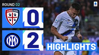 CagliariInter 02  Lautaro strikes in Nerazzurri away win Goals amp Highlights  Serie A 202324 [upl. by Rumilly]