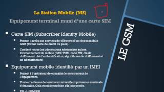 RESEAUX MOBILES GSMGRPSEDGEUMTS  6  La Station Mobile MS [upl. by Lucinda]