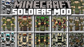 Minecraft SOLDIERS MOD  FIGHTING AGAINST MARK THE NOOB WITH SOLDIER BATTLES Minecraft [upl. by Swords167]