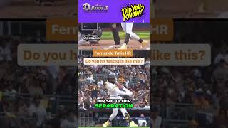 Fernando Tatis Jrs Unique Home Run Swing Explained shorts shortsvideo [upl. by Neumark]