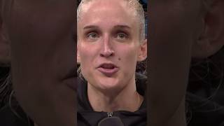 Leonie Fiebich postgame sideline interview [upl. by Dimah]