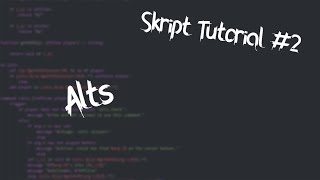 Skript Tutorial 2  Alts [upl. by Olsson904]