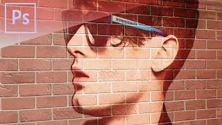 Photoshop CS6 Tutorial  Transform a Photo into a Brick Wall Portrait [upl. by Kara]