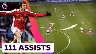 Cesc Fabregas All 111 Assists from a Premier League Legend [upl. by Reba349]