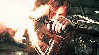 Chris amp Leon kill 100 zombies in 5 minutes  Resident Evil Vendetta  CLIP [upl. by Skelly]