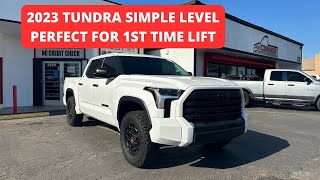 2023 Toyota Tundra Leveling Kit with Bigger Tires and Wheels Best Entry Level Setup [upl. by Kissee]