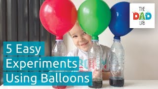 5 Amazing Kids Science Experiments with Balloons [upl. by Ymorej68]