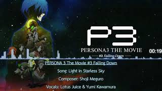 Lyrics PERSONA 3 The Movie 3 Falling Down  Light in Starless Sky [upl. by Amarillis]