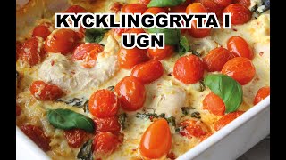 Kycklinggryta i ugn – recept mat kyckling [upl. by Hintze]