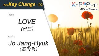 KPOP MR 노래방 LOVE  조장혁 b1 VerㆍLOVE  Jo JangHyuk [upl. by Zipnick]