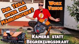 Worx Vision  Der Tesla unter den Mährrobotern Der Test ohne Begrenzungsdraht mit Camera [upl. by Enenej]