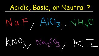 Acidic Basic and Neutral Salts  Compounds [upl. by Abbottson]