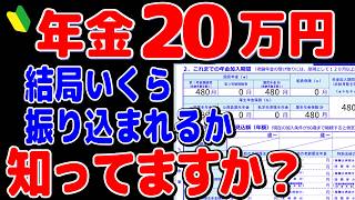 【2024年】年金月20万円は税金がこんなに天引きされる驚きの手取り額とは結局いくら振り込まれるのか【元金融マンの投資初心者アニメ】 [upl. by Nitsur]