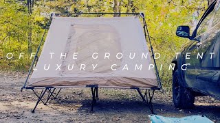 SOLO Camping in Australian style swag tent Luxury CAMPING with dog ASMR [upl. by Refinneg]