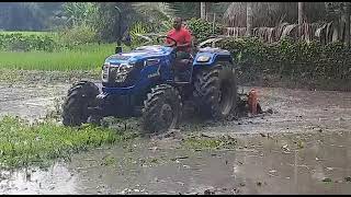 Sonalika Tiger 55 Rx 4wd With 78 Blade Rotavator [upl. by Atiekal]