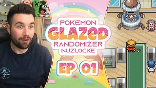 Pokemon Glazed randomizer nuzlocke  choose our starterep01 [upl. by Einegue]