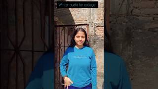 Winter Outfit For College 🧥🥶trending outfit college winter [upl. by Annodahs]