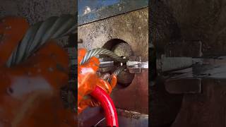 Onetotwo wire rope rigging pressing process [upl. by Htenek]