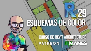 Esquemas de Color​  REVIT desde cero  tutorial curso arquitectura nivel bAsico 29 [upl. by Weissman523]