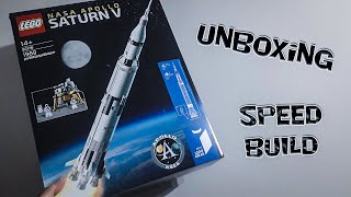 LEGO 92176 21309  NASA Apollo SATURN V  Rakieta  UnboxingampTimelapse [upl. by Augy]