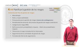 Curso MOOC Introducción Certificación PMPPMI  Módulo 4 Planificar gestión de riesgos [upl. by Cinelli41]