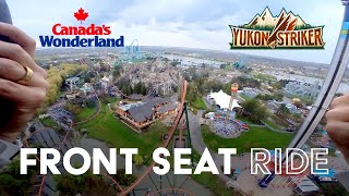 🇨🇦Canadas Wonderland 2024  Opening Day  Yukon Striker  Front Seat Ride [upl. by Schreibe]