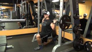 Smith Machine 101 Split Squats [upl. by Eilarol]