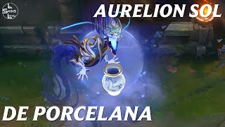 Aurelion Sol De Porcelana  Previsualización  League of Legends [upl. by Rufina]