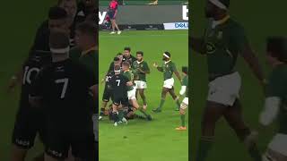 Late hit on Aaron Smith causes fight  South Africa v New Zealand 2022 Rugby Championship [upl. by Pippo]