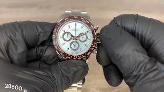 SUGESS SU007DAY V3  Daytona Platinum Homage  Review English  German [upl. by Lada]