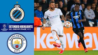 Club Brugge vs Manchester City Extended Highlights  Group Stage  Match Day 3  CBS Sports Golazo [upl. by Eerak]