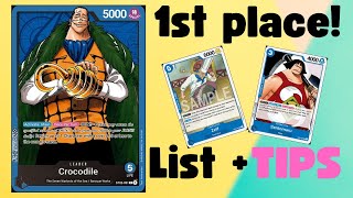 This Crocodile deck has NO bad match ups  One Piece TCG  1st place deck profile [upl. by Mehs]