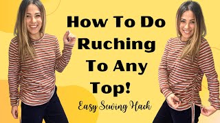 Easy Tutorial How To Create A Ruched Top [upl. by Reitrac359]