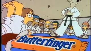 The Simpsons Butterfinger TV Commercials 1992 [upl. by Eiddam265]