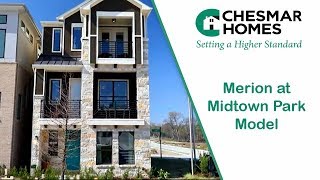 Chesmar Homes House Tour Merion at Midtown Park Model  Dallas Area Home Tours [upl. by Ocsirf]