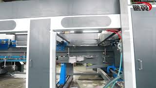 Highspeed frontedge printing slotting diecutting box gluing and packaging linkage line [upl. by Nakada]