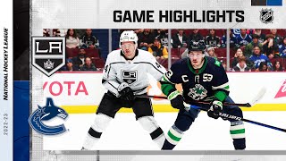 Kings  Canucks 1118  NHL Highlights 2022 [upl. by Hardin]