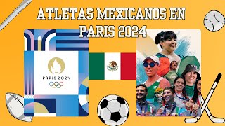 ATLETAS MEXICANOS EN JUEGOS OLÍMPICOS PARIS 2024 [upl. by Medor]