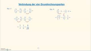 Verbindung der 4 Grundrechnungsarten mit Brüchen 4 [upl. by Philemol]