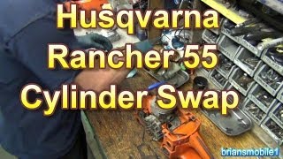 Husqvarna Rancher 55 Cylinder Replacement [upl. by Ivy871]