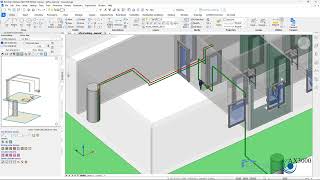 AX3000 per BricsCAD  Modulo per Impianti Sanitari [upl. by Plafker808]