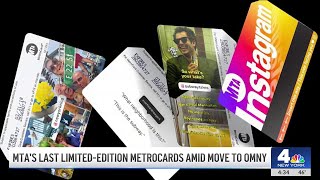 MTAs last limitededition MetroCards amid move to OMNY  NBC New York [upl. by Latsyc791]