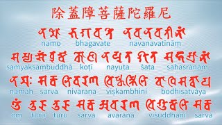 Sarva Nivarana Viskambhini Bodhisattva dharani除蓋障菩薩陀羅尼21遍 [upl. by Nos]