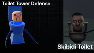 All Toilet Tower Defense’s toilets in Skibidi Toilet series  Part 1  Toilet Tower Defense [upl. by Anyrak]