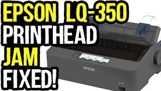 Epson LQ350 Printhead Jamming During Print [upl. by Dressel]