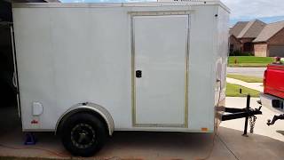 Finished  Cargo Trailer Camper Conversion part 2 [upl. by Eph]