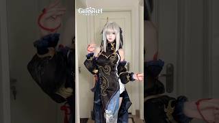 Genshin impact  Shenhe cosplay shorts genshinshorts shenhe [upl. by Rolandson]