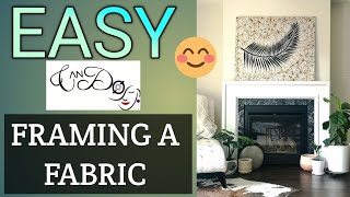 How To Frame A Fabric Step By Step For Beginners Easy way to Frame A Fabric  Easy Art  Framing [upl. by Theall495]