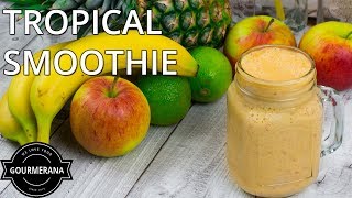 How To Make A Tropical Pineapple Smoothie  Stop Motion [upl. by Ailaro]