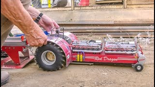 Unbelievable RC Tractor Pulling Nitro Electric Power [upl. by Enoitna367]